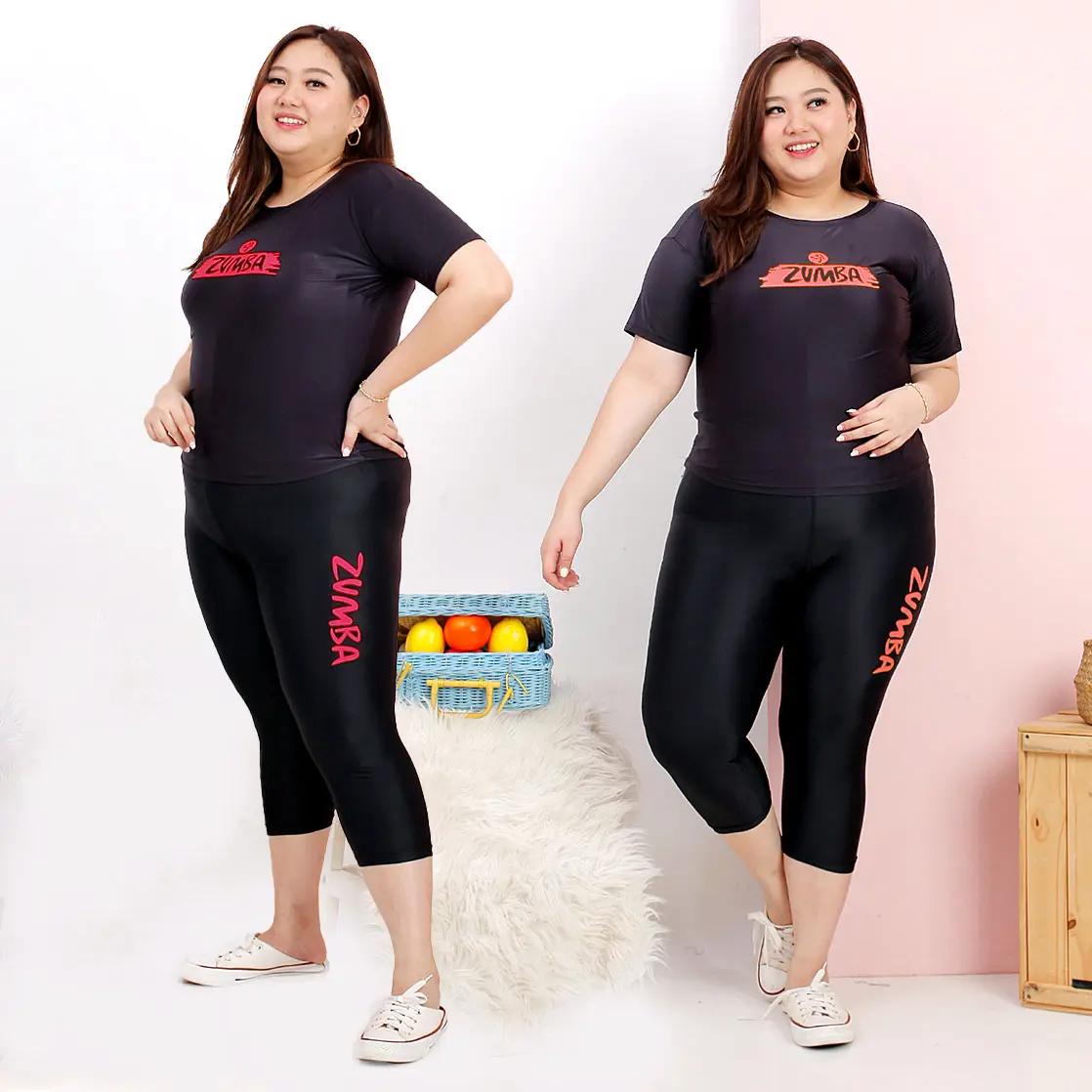 Stelan olahraga Baju Senam Jumbo size Zumba Lgo Dash New 7/8 / Bisa Sampai 80kg an / Zumba Tanpa Sobek XXXL Sport