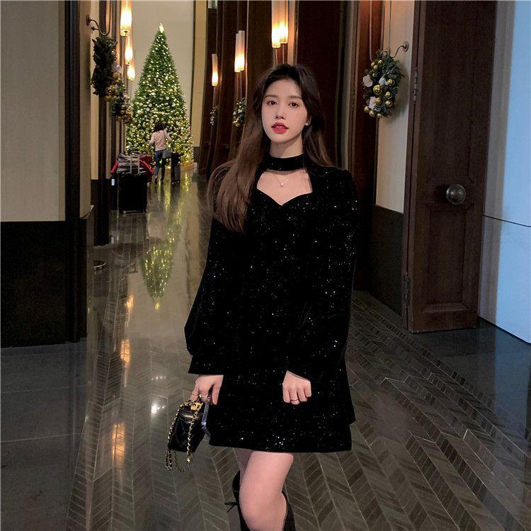 Product Introduction of Váy Nhung, Phong Cách Trung Quốc Giáng Sinh, Cổ Tích Và Thanh Lịch, Váy Eo Độc Đáo Áo Sơ Mi Đỏ Mới, Hoàn Hảo Cho Mùa Giáng Sinh 13