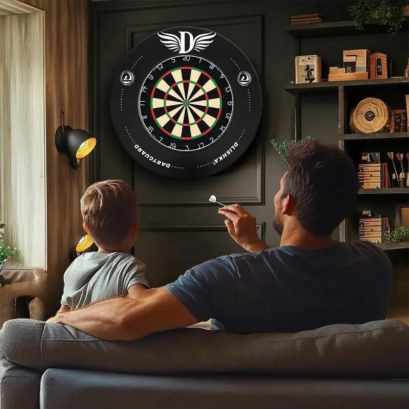2025 NEW Dart Board Surround Ring, Dartboard Surround Black, Dartboard Wall Protector Multifunctional, Dart Board Wall Protector Ring Splicing For Dart Lovers (Easter Gifts) 3