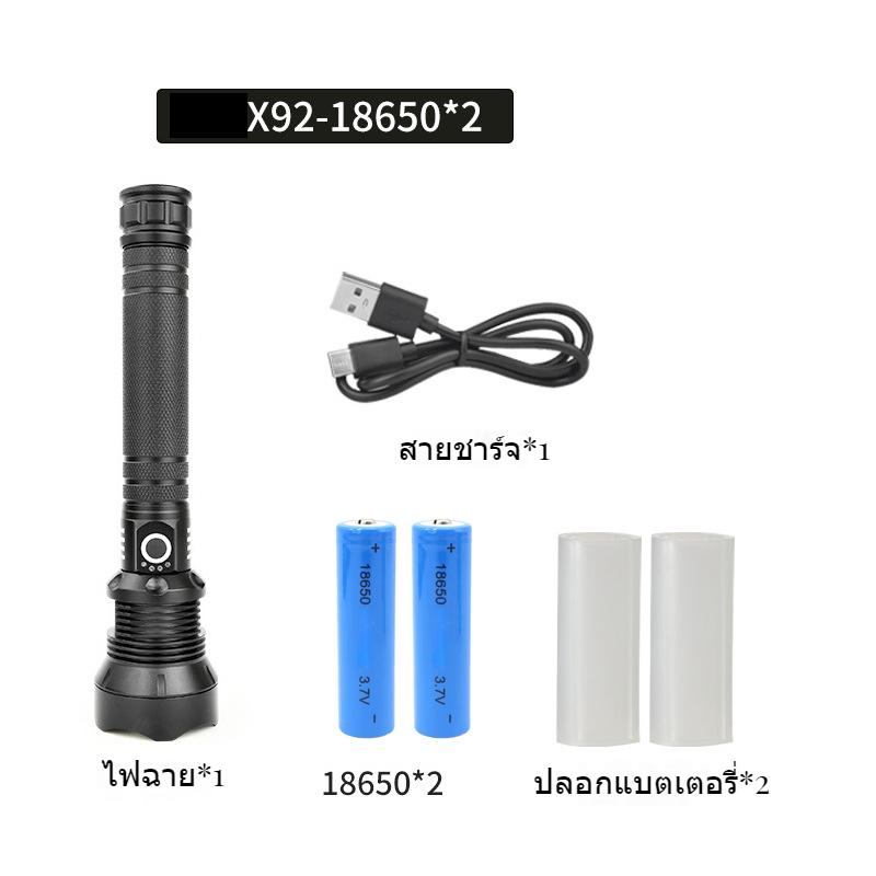 Product Introduction of (จัดส่งในประเทศไทยให้แบตเตอรี่ 18650) P50 ไฟฉายกลางแจ้งนำแสงที่แข็งแกร่งซูมอลูมิเนียมอัลลอยด์ชาร์จแบบพกพามัลติฟังก์ชั่ไฟฉายขนาดเล็ก 33