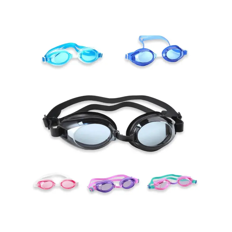 1pc Comfortable And High-end Pc Lens Double-layer Sealing Ring Elastic Silicon Strap Waterproof Swimming Goggles For Men And Women 3