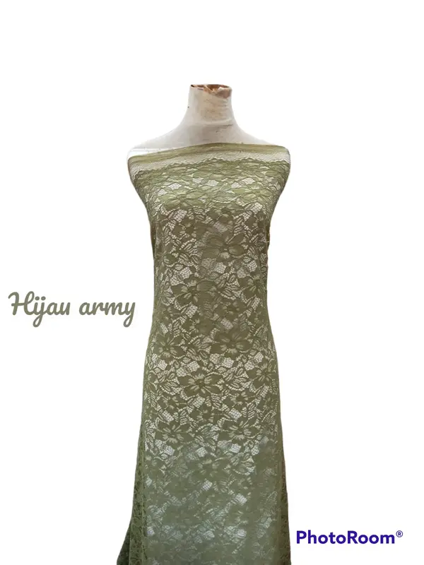 kain brokat cord meteran, bahan kebaya mewah siap jahit 5