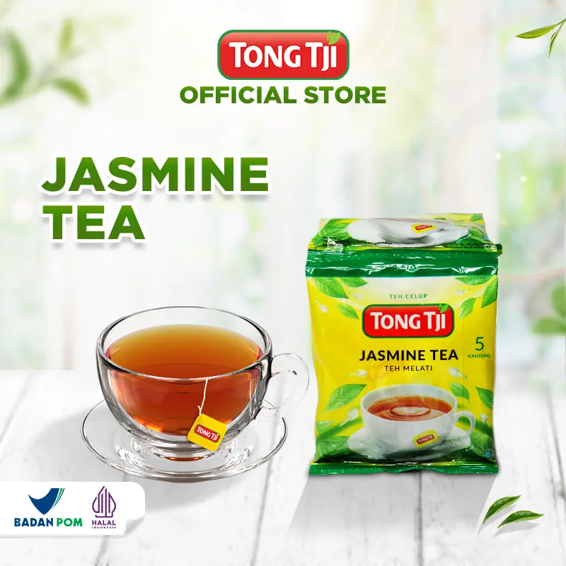 [PROMO] Tong Tji Jasmine Tea 1 Renceng isi 10 Sachet ( Daun Teh dengan Bunga Melati )