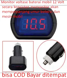 Monitor voltase baterai mobil 12 Volt secara konsisten memonitor akan memperpanjang umur baterai dan mesin mobil