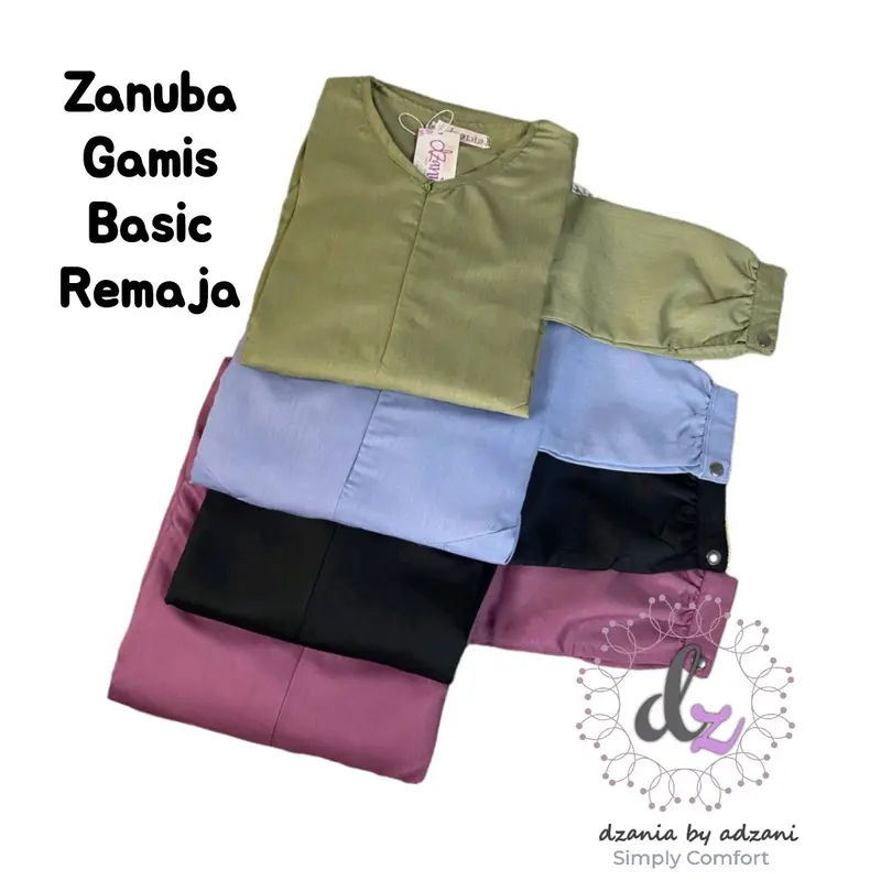 (Ready to Order) Zanuba Gamis Basic Remaja Katun Toyobo 3