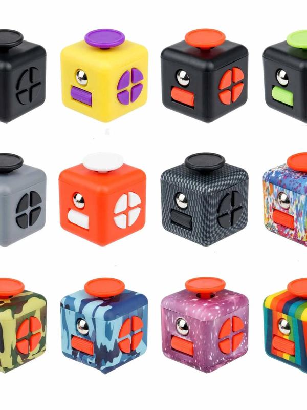 Product Introduction of Solid Color Fidget Decompression Dice for Release Stress Autism Anxiety Relieve Adult Kids Stress Relief Anti-Stress Fingertip 2