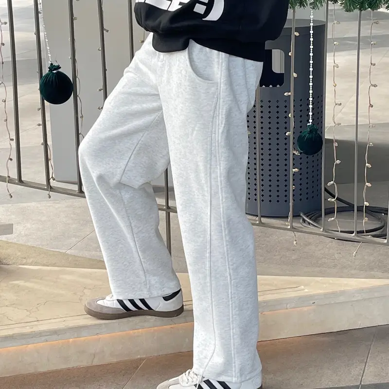 Quần Nỉ 2 Da From Suông Nam Nữ Track Pants [DYNG STORE] 5