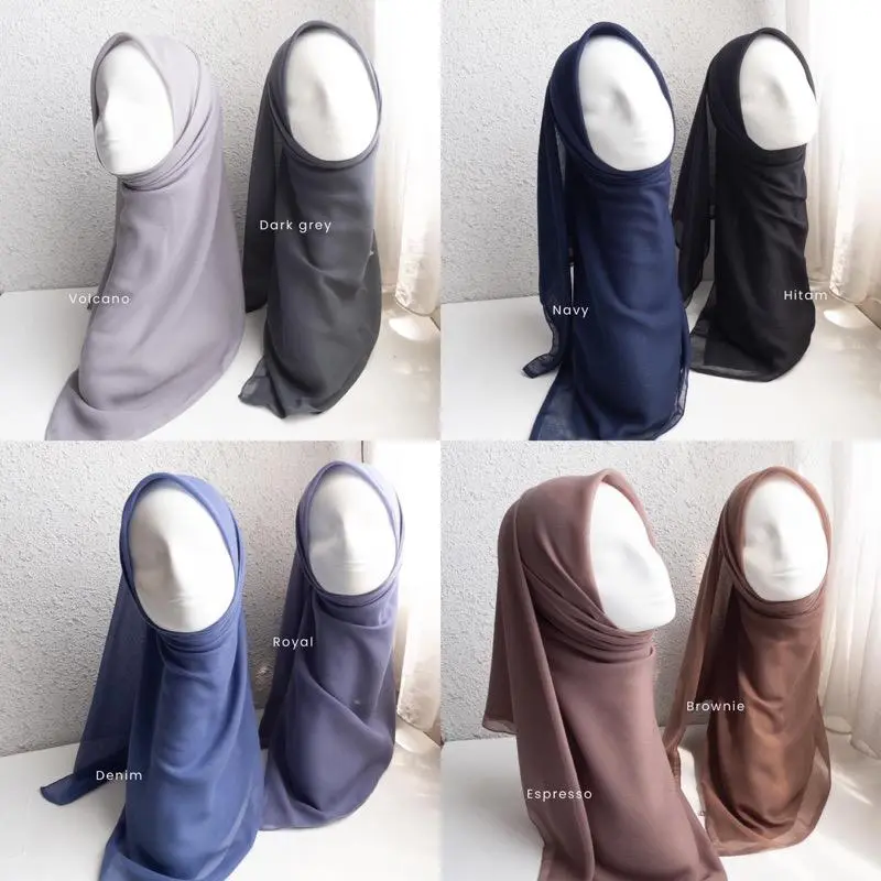Hijab Paris Segiempat Paris Jadul