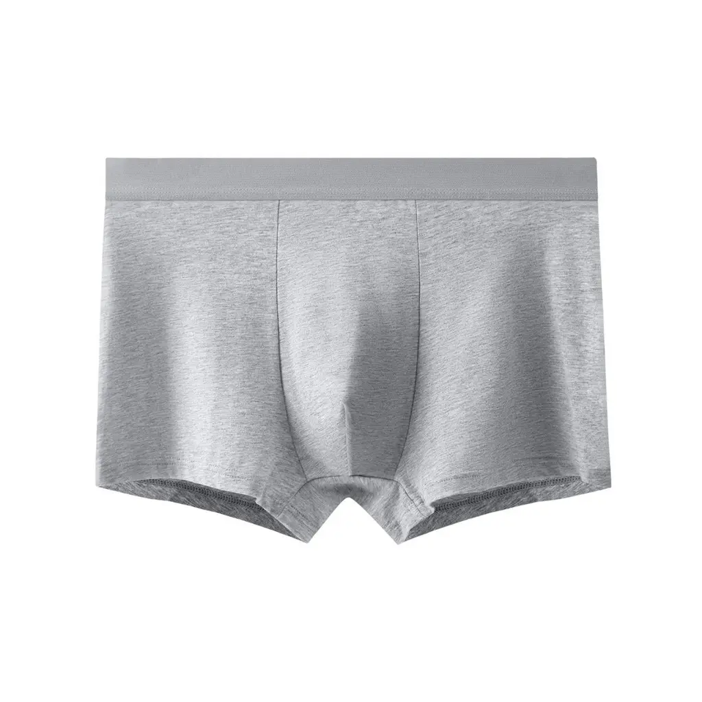 Men's Underwear Made Of Pure Cotton, Antibacterial, Flat Angle Pants, Mid Waist Four Corner Shorts, All Season Cotton Men's Underwear
