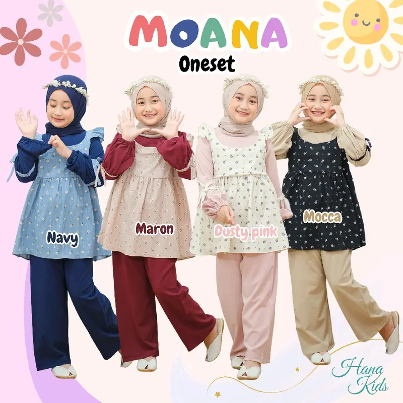 ONESET ANAK PEREMPUAN/ONESET ANAK MUSLIM/OOTDANAK PEREMPUAN/HIJAB ANAK PEREMPUAN/BAJU BAYI LUCU/HIJAB ANAK CANTIK 0