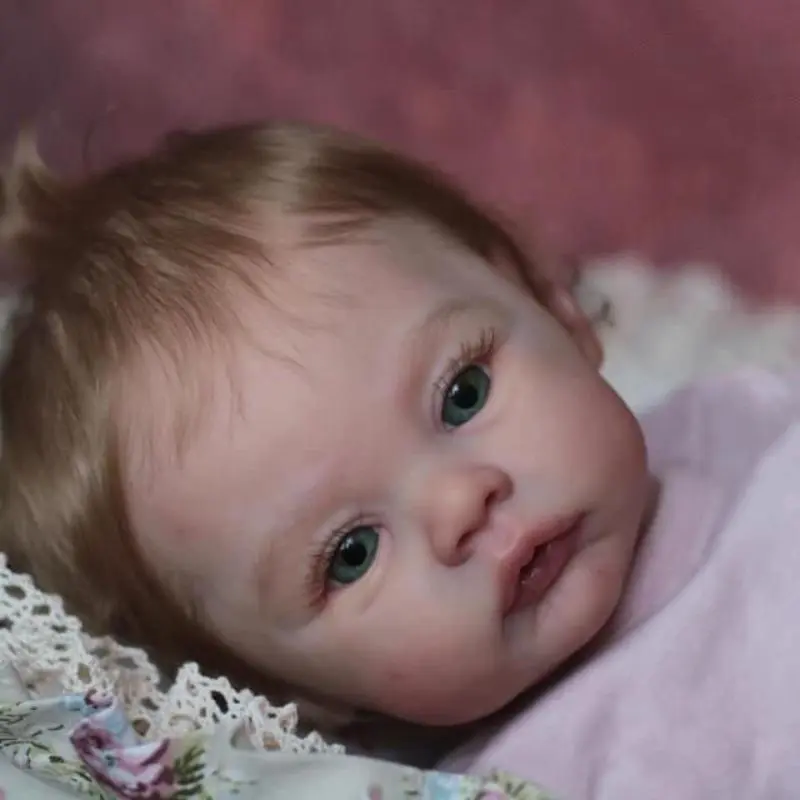 45cm Realistic Newborn Doll, Reborn Baby Doll 17 Inch Soft Reborn Toddler Doll, For Kid Dress Up Play House, Christmas Gift, Santa Presents, Kids Toys 4