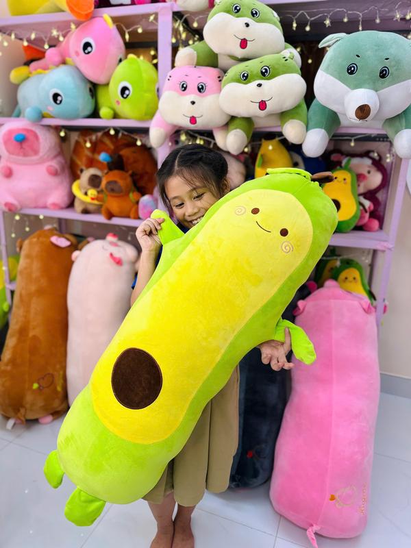 Gấu Bông Gấu Ôm Quả Bơ size 1m siêu đáng yêu - Gấu Bông Thú nhồi bông toy đồ chơi Thú Bông Phát Nhạc