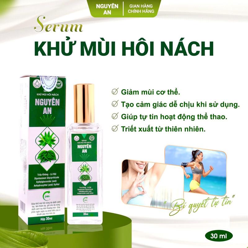 [ 30ml ] Xịt Khử Mùi Hôi Nách Nguyên An, Thơm Mát Lành Tính, Không Ố Vàng, Kích Ứng Da - Nam Nữ Dùng Được Bảo Vệ 24h Khô Thoáng. Women 0