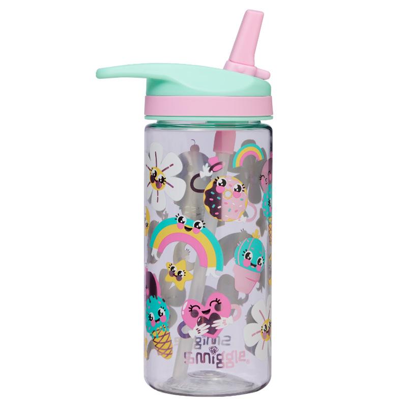 Product Introduction of Australian Smiggle Silicone Mouth Straw Kettle Elementary School Student Water Cup Children Tumbler 12