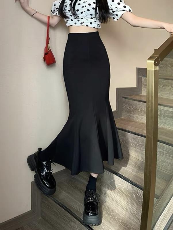 Chân Váy Đuôi Cá chất liệu Umi hàn mềm mại,chân váy ôm body dáng dài MS517 Nữ Women