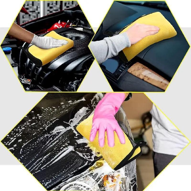 Car Wash Towel, Ultra-Soft Microfiber Towel, Scratch-free High Absorbency Quick-dry Towel, Perfect for Washing, Drying, Detailing 5