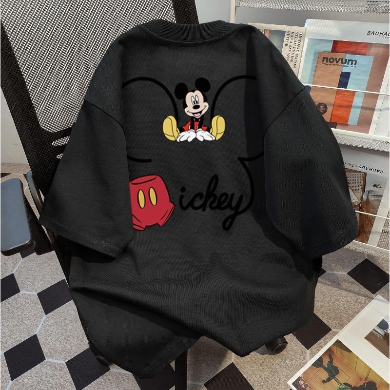 Product Introduction of Summer Casual Fun Cartoon Printing Design Loose Printing Crew Neck Short Sleeve T-Shirt Couple Top boxy  shirt oversized  shirt  men 7