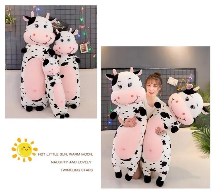 Product Introduction of ตุ๊กตาวัวการ์ตูนนุ่มน่ารัก 70 ซม./100 ซม. ตุ๊กตาของเล่น หมอนกอดนอน ของขวัญวันเกิดสำหรับเด็ก เด็กชาย และเด็กหญิง ของตกแต่งบ้าน 17