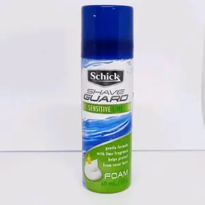 SCHICK Shave Guard Sensitive Lime Foam-60ml Shaving Foam Krim Cukur