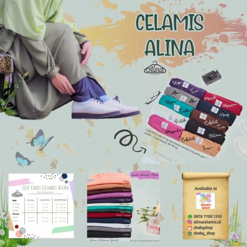 ALINA Celamis (CELANA DALAMAN GAMIS) / Legging Gamis Dewasa