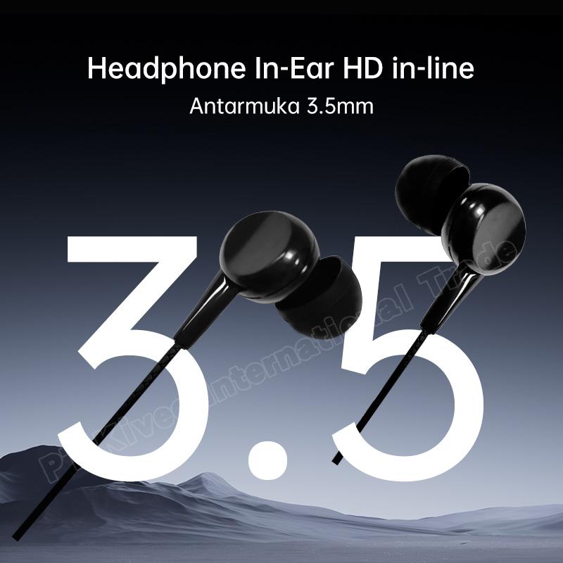 YLV Kabel Headphone In-Ear HD in-line Tipe Earphone Berkualitas Baik Antarmuka 3.5mm
