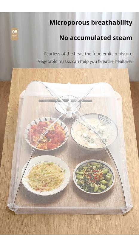 Product Introduction of Dining Table Cover, Food Cover, Dust-proof and Fly-proof Food Cover, Leftovers, Large Food Net. 4