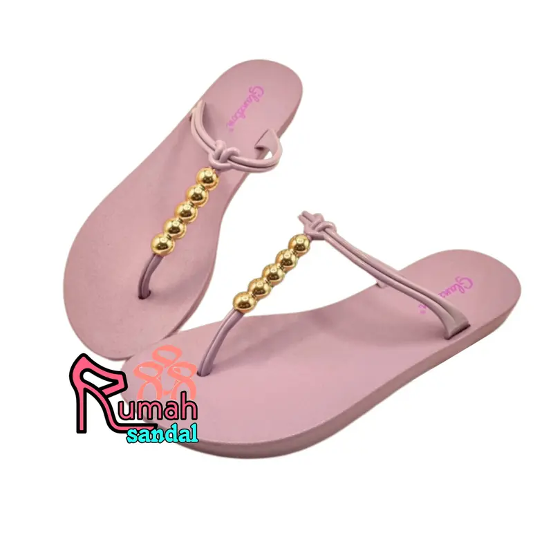 SANDAL JEPIT WANITA MOTIF MANIK EMAS GLANZTON JLT L1913 SENDAL CEWE 6