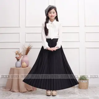 ROK PLISKET ANAK PEREMPUAN USIAH 4-14 TAHUN / ROK MUSLIM ANAK / BAWAHAN ANAK PREMPUAN / ROK ANAK TANGGUNG 1