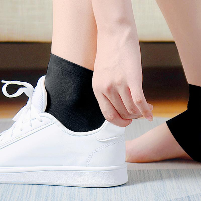 Product Introduction of 2 Pairs Soft Elastic Heel Protector Socks Sleeve Soft Comfortable Anti-Slip Shock Absorption Foot Protection Cover 22