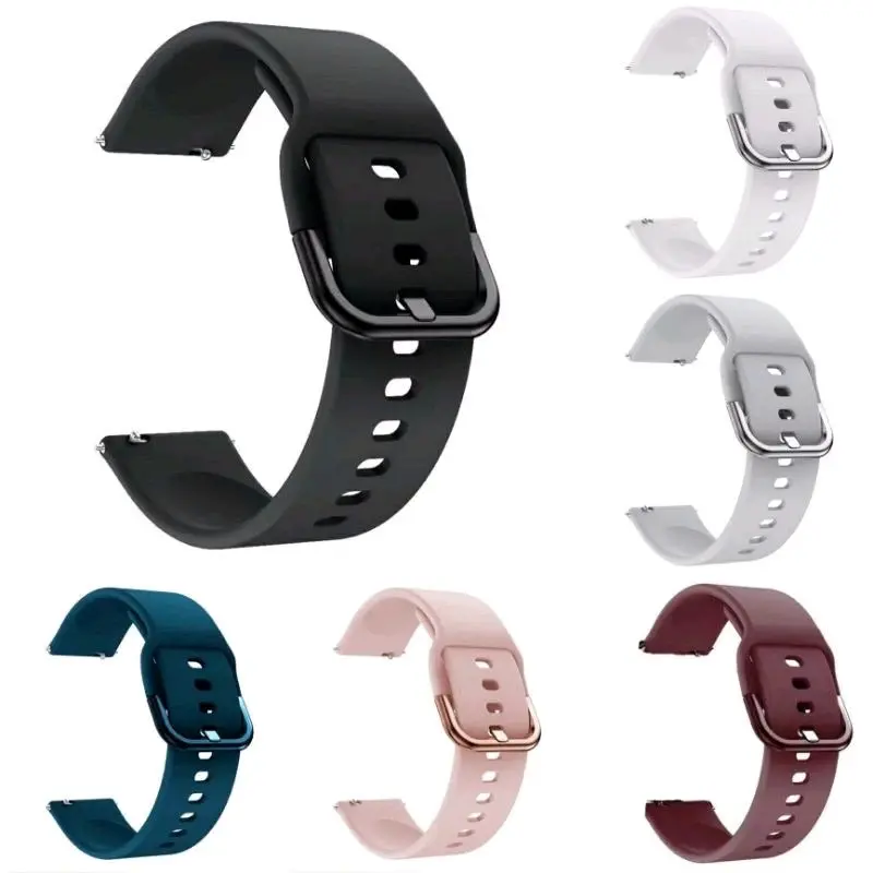 Strap R3alme Watch 2/2 pro 2021 Tali Jam Rubber Colorful Buckle Model Active