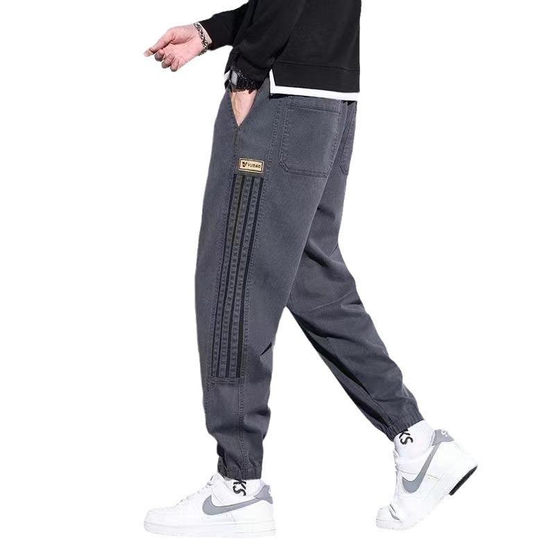 2024 New Casual Men's Elastic Joggers |   Spring Summer Stretchy Workout Pants |   Loose Fit Streetwear Tapered Trousers for Teen Boys |   Trendy Multi-Purpose Sports & Casual Pants 4