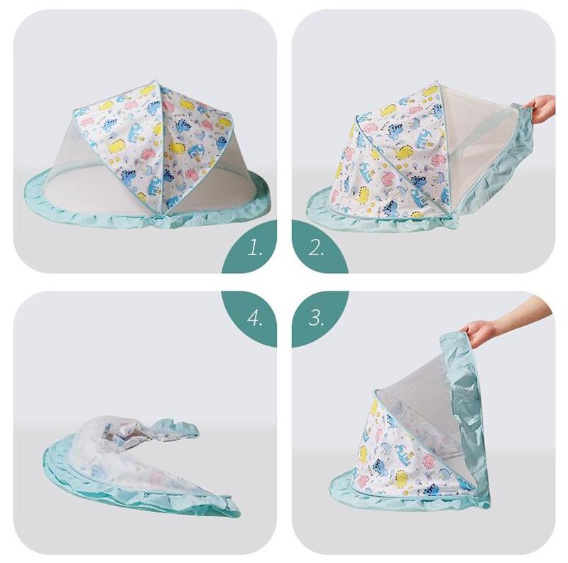 Product Introduction of Baby Mosquito Net Portable Folding Crib Netting Baby Bed Net Polyester Newborn Sleep Bed Travel Bed Mosquito Curtain Tent 13