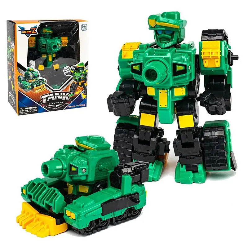 Children's Transformers Robot King Kong Mech Super Transformers God of War Tank Aircraft Model Cartoon Toy Puzzle Boy