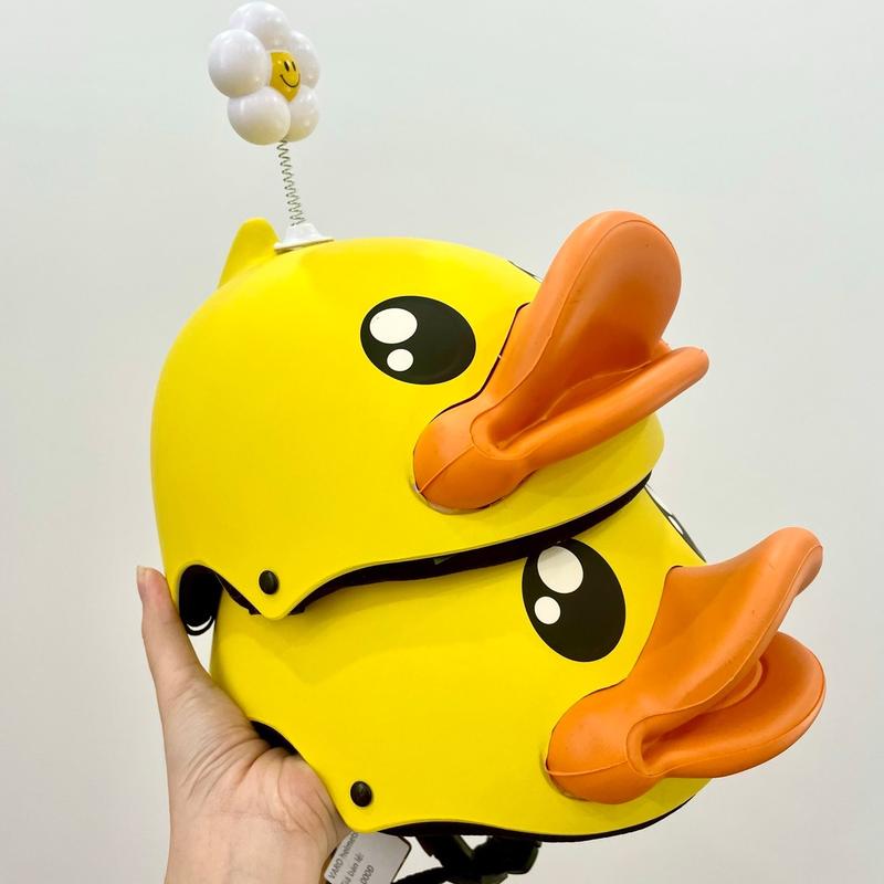 [Tặng Chong Chóng] Mũ bảo hiểm vịt vàng dễ thương cho bé và người lớn. Mũ con vịt b.Duck siêu cute cho bé từ 3-7 tuổi
