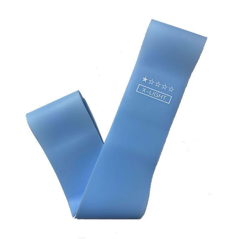 Product Introduction of Sports Elastic Band Blue Fitness Women's Tension Resistance Band Beginner Tight Squat Hip Elastic Force Circle Strain Relief Bushing 7