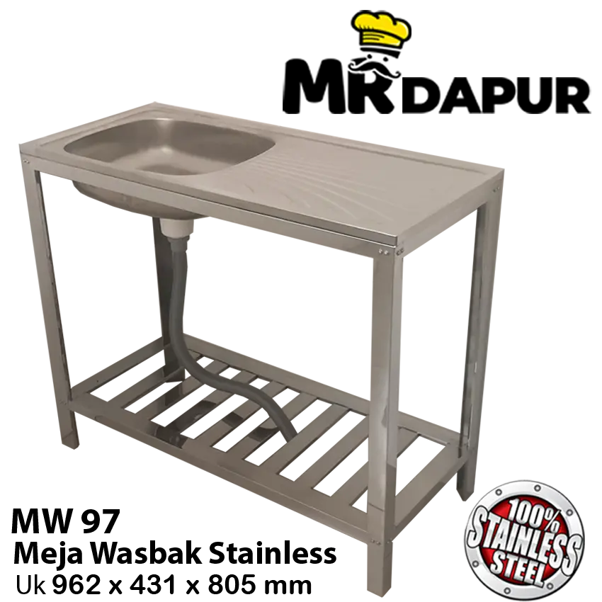 Wastafel Bak Cuci Piring Mr Dapur MW 97 Portable Knocked Down SoundPad