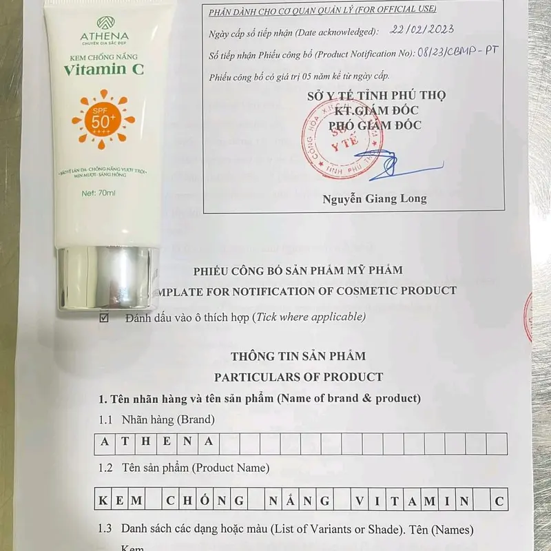 Kem chống nắng vitamin C phù hợp với mọi loại da nâng tông , hỗ trợ sáng da kèm quà Làm Đẹp Da Skincare 4