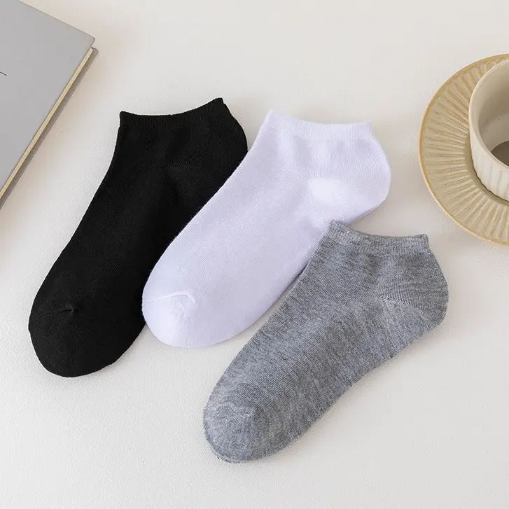 Tất Ngắn, Phong Cách Nhật Bản, Màu Trơn B309, Dành Cho Nam Menswear