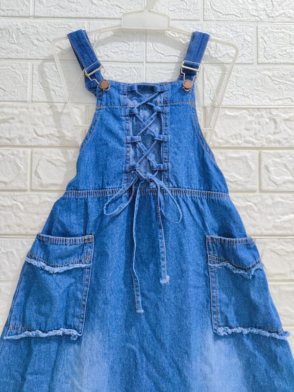 RKPJ/rok kodok panjang jeans anak perempuan/ overall jeans / termurah overall panjang semata kaki berkualitas /KELMOSHOP JEANS Perempuan Fashion Perempuan 3