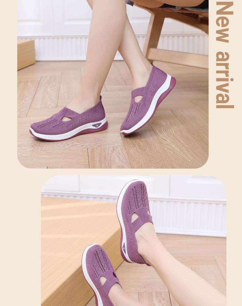 Product Introduction of Cross-Border Dropshipping Mom Shoes Summer Breathable Sandals Non-Slip Soft Sole Elderly Shoes Women Casual Shoes Middle-Aged and Elderly Walking Shoes 9