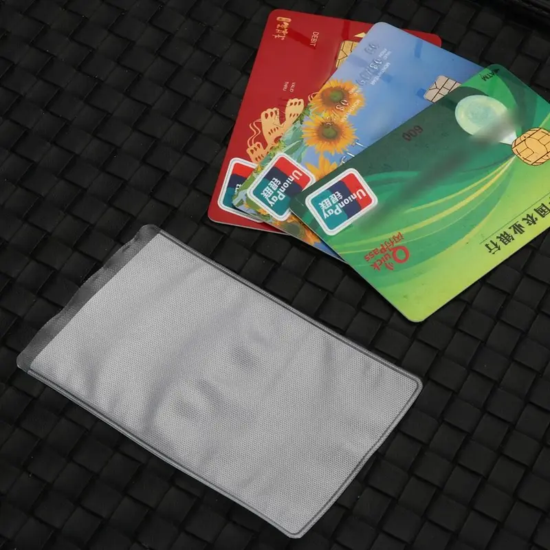 Chủ thẻ ID mờ an toàn, 10 CÁI, làm bằng PVC, thích hợp cho đồ dùng học tập và văn phòng, Hộp đựng thẻ ngân hàng, Hộp đựng thẻ làm việc 6