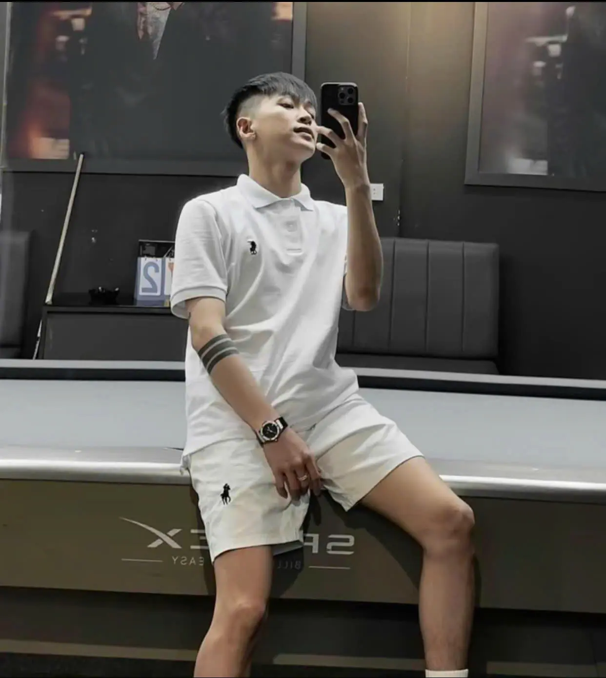 Sét Bộ Quần Áo Polo Thêu Ngựa + Quần Short Thoáng Mát Chất Cotton Nam Menswear