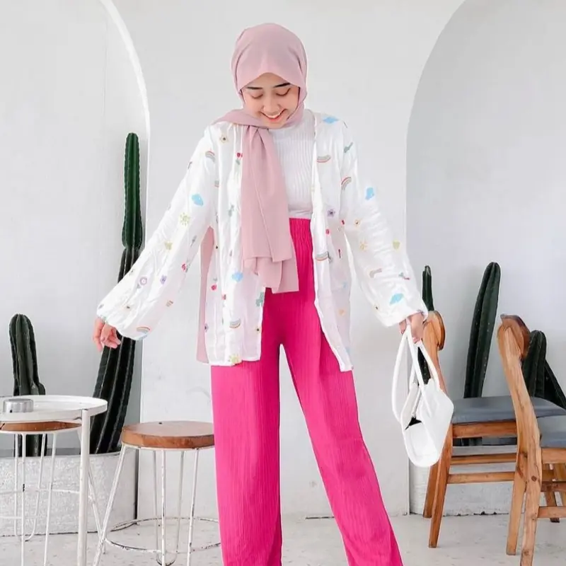 ITSMEY - SET OUTER RAYON KIYOWO WANITA ( CELANA OUTER ) 3