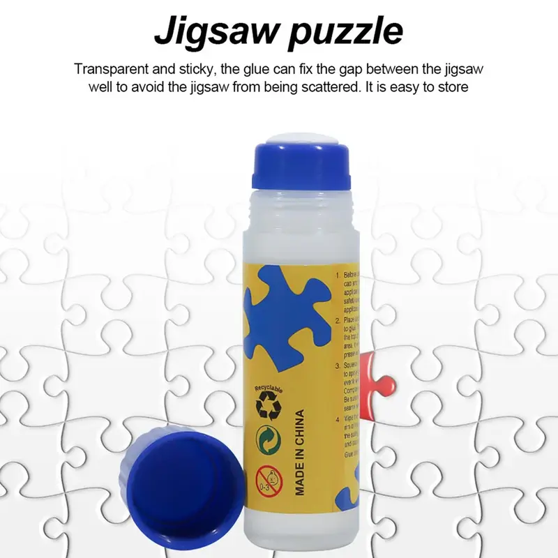 120ml Jigsaw Puzzle Glue Lem Teka-teki Jigsaw Hemat Lem Perekat Kertas Tempel Cepat Kering DIY untuk Perlengkapan Kantor Sekolah 2