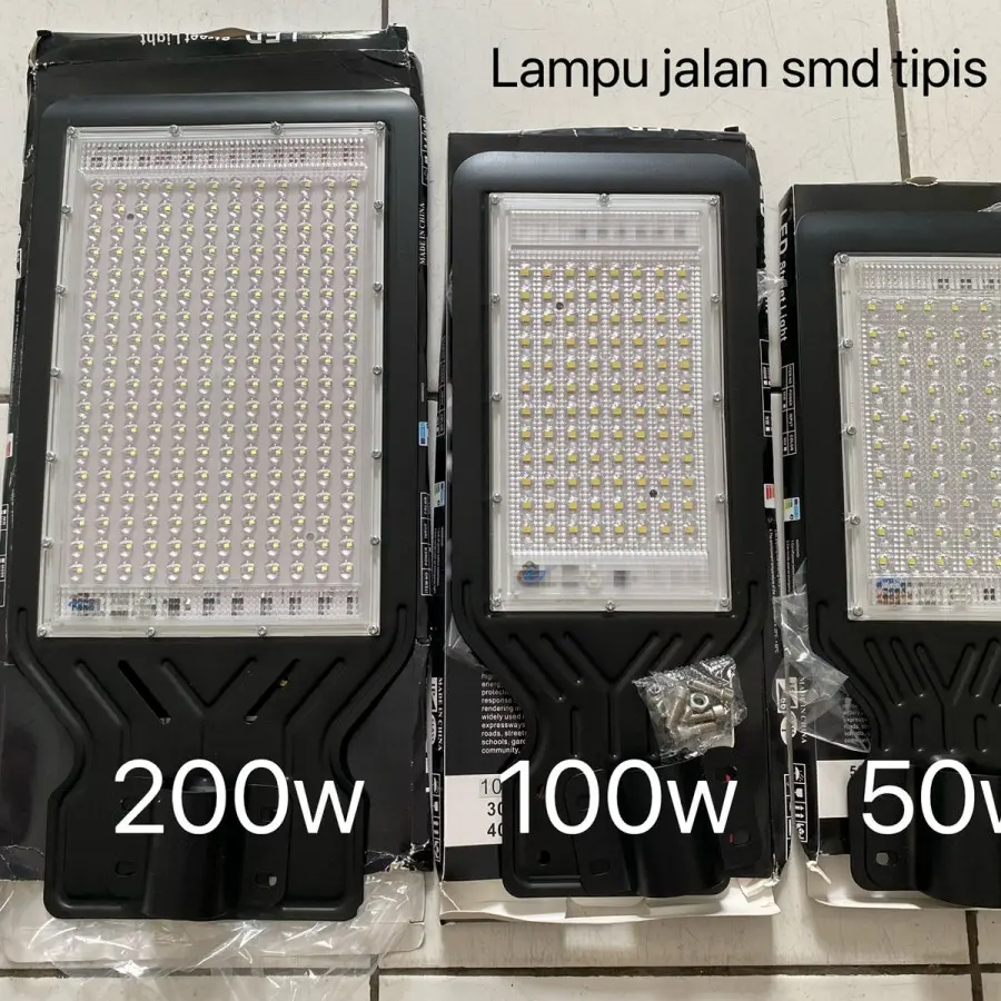 lampu led pju jalan 50 watt lampu sorot 50w -100w- 200w-putih Putih