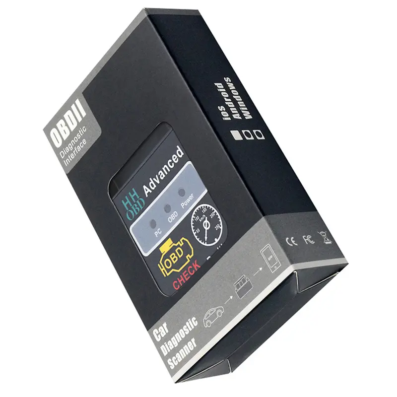 Máy Dò Lỗi Ô Tô Bluetooth HH OBD V2.1 Epistar, Công Cụ Chẩn Đoán Ô Tô ELM327 OBD2, Công Cụ Quét Không Dây, Thích Hợp Cho Nhiều Mẫu Ô Tô, 4