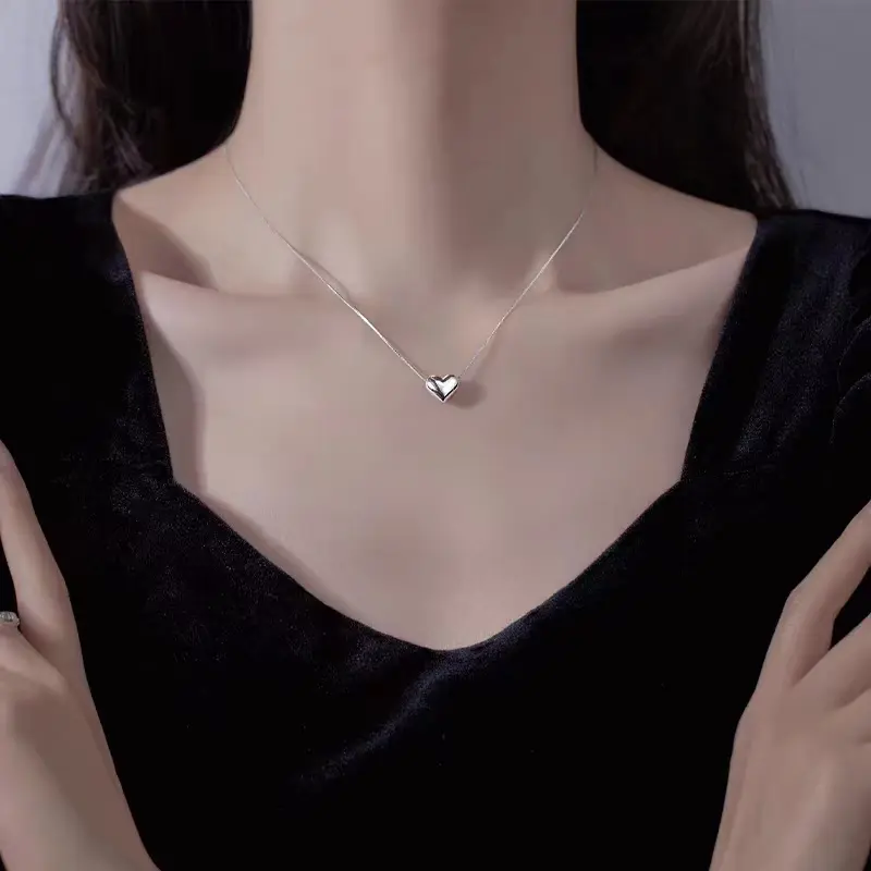 Vòng Cổ Trái Tim Ngắn, Thời Trang, Thanh Lịch, Ngọt Ngào [SBY]