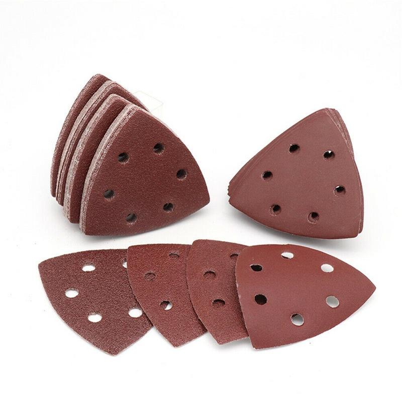 20pcs Triangular Sanding Disc 90mm 6 Hol - TikTok Shop Singapore