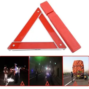 Segitiga pengaman mobil Lipat Tanda Peringatan Hazard Reflektor Car Merah