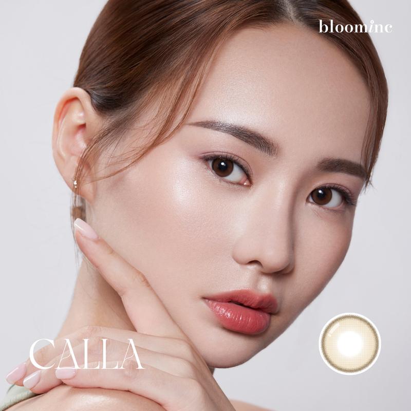 Softlens Bloominc Calla Brown - Soflen Normal, Minus -0.50 s/d -8.00 (2pcs/sepasang) 1